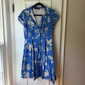 Blue Floral Dress